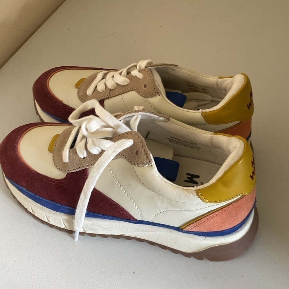 MADEWELL KICKOFF TRAINER SNEAKERS IN
COLORBLOCK LEATHER AND SUEDE SIZE 5 NEW - Picture 4 of 7
